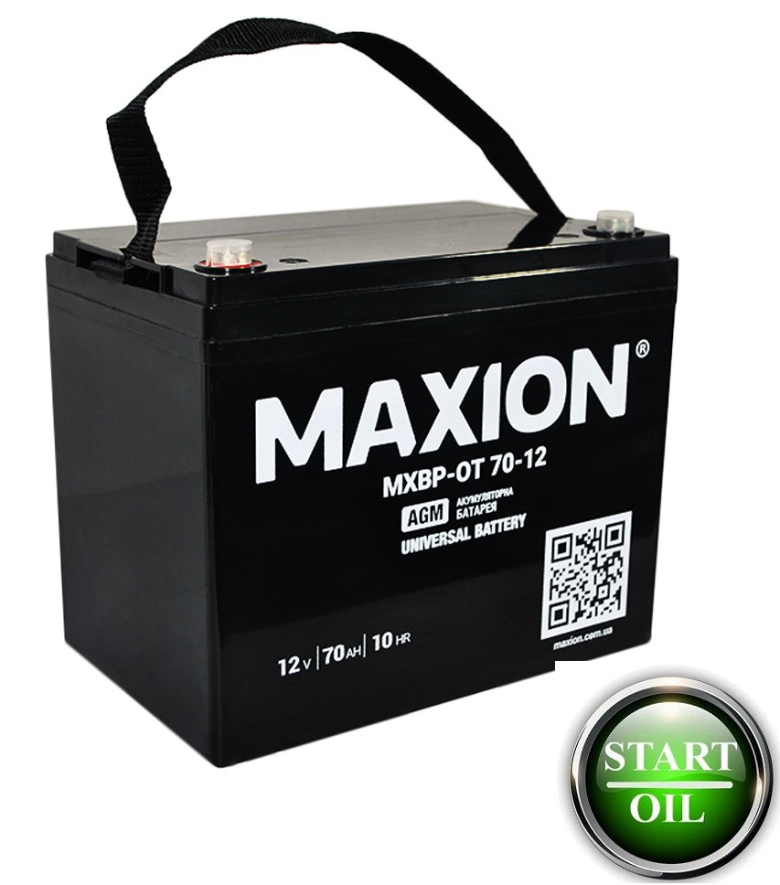 Акумулятор MAXION 12-70 12V-70ah AGM мультигель