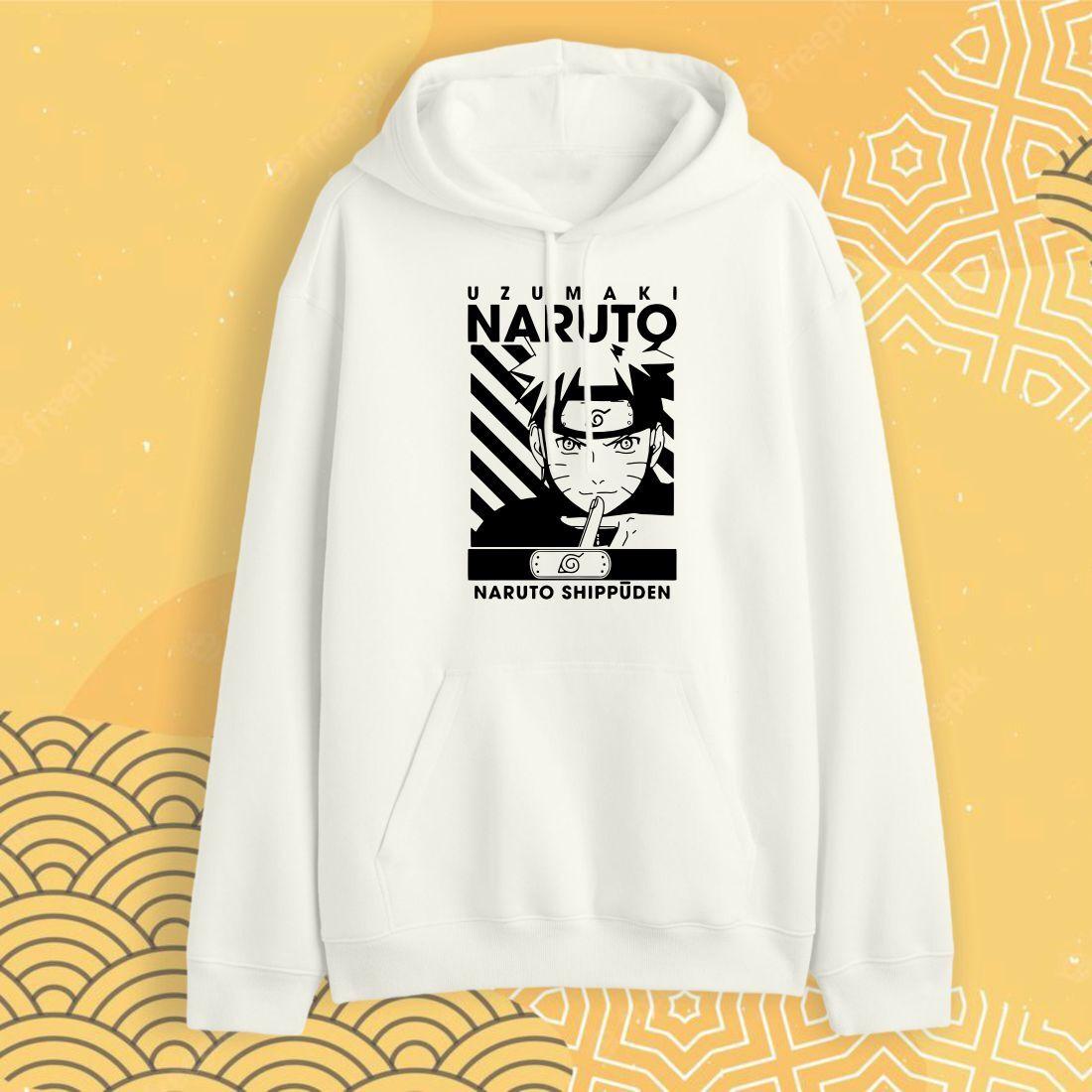 Худи "Наруто" Naruto Shippuden - Белый - XS