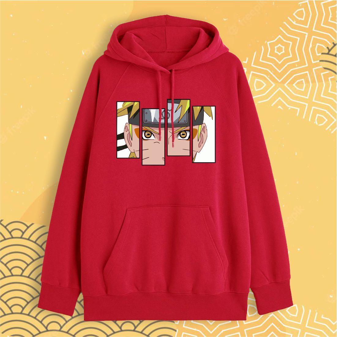 Худи "Наруто" Naruto Uzumaki - Красный - XS