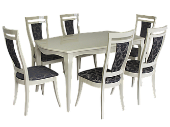 Комплект обідній стіл стільці Елегант