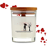 Набір з 2-х аромасвічок до Дня св. Валентина (з ароматом на вибір) по 150 грам, фото 2