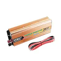 Перетворювач інвертор Power Inverter SC-2000VA-12V AC/DC Автомобільний інвертор 2000W з 12 на 220