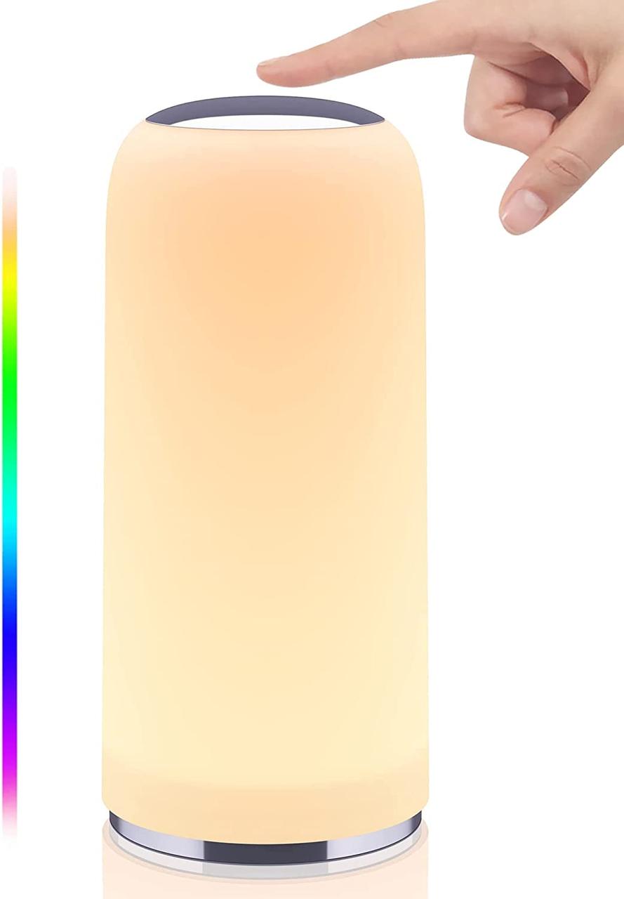 Світлодіодна сенсорна лампа EASEMO, настільні лампи RGB з функцією таймера, регульоване тепле біле нічне світло