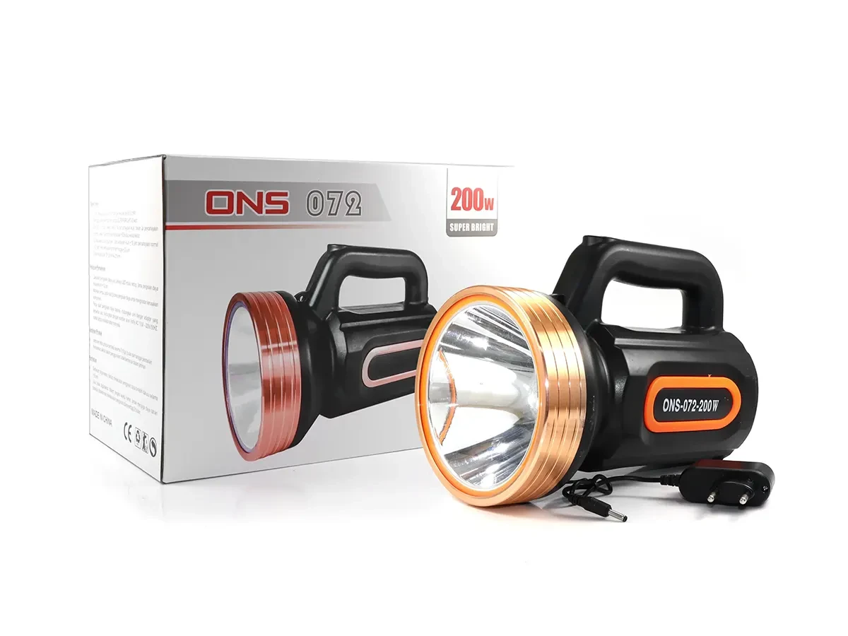 Ліхтар ручний ONS ONS-072-200W 30шт 7504, фото 1