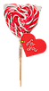 Льодяники на паличці Серце 50 гр Roks, фото 2