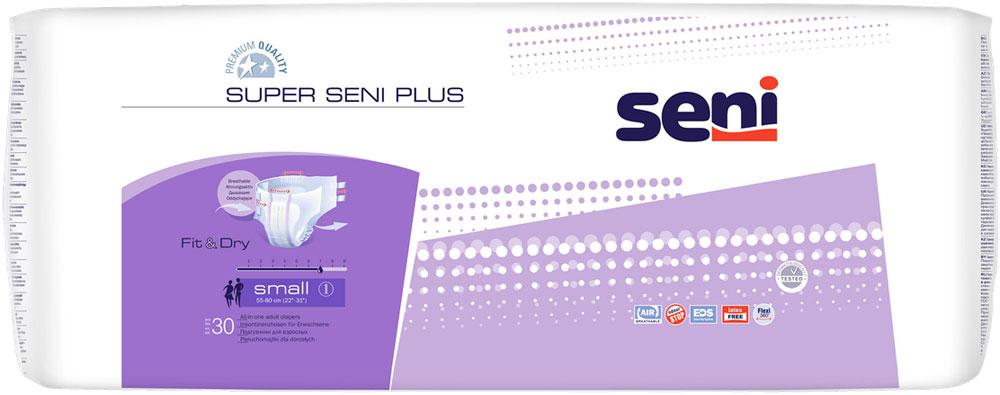 Підгузки для дорослих Super Seni Plus Small 55-80 см 30 шт. 7 крап.
