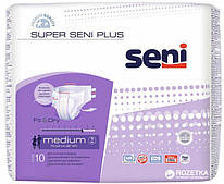 Підгузки для дорослих Super Seni Plus Medium 75-110 см 10 шт. 7 крап.