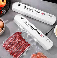 Вакууматор Vacuum Sealer White Вакуумний пакувальщик для продуктов, бытовой вакууматор для еды