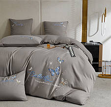 Постільна білизна Crown метелики - колір світлий беж, фото 2