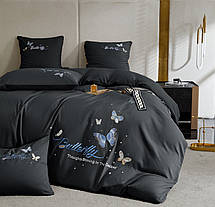 Постільна білизна Crown метелики - колір білий, фото 4