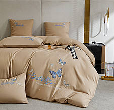 Постільна білизна Crown метелики - колір синій, фото 2