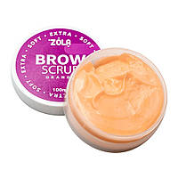 ZOLA Brow Scrub Extra Soft Orange — скраб для брів (апельсин), 100 мл