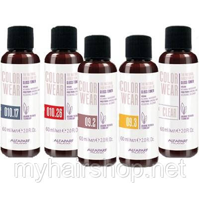 Тонуюча фарба для волосся ALFAPARF Color Wear Gloss Toner 60 мл