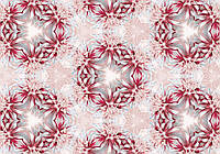 Флизелиновые фотообои для спальни 312x219 см Геометрический узор из цветов (3570VEXXL)+клей