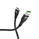 Кабель для заряджання телефону з швидким заряджанням USB Type-C Android Flash Hoco U53 120см 5A Чорний, фото 3