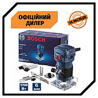 Профессиональный кромочный фрезер BOSCH Professional GKF 550: 6 цанга, 550Вт, 33000 об/мин Топ 3776563