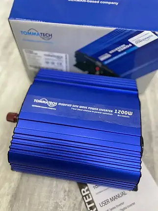 Інвертор напруги Tommatech MS-1200, 12V/220V, 1200W з модифікованою синусоїдою, фото 1