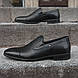Чорні чоловічі туфлі без шнурків 40, 43 розмір, фото 5