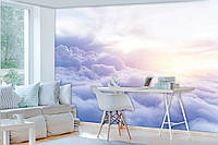 Флизелиновые фотообои для кухни небо 416x254 см Солнечные лучи над голубыми облаками (3607VEXXXL)+клей