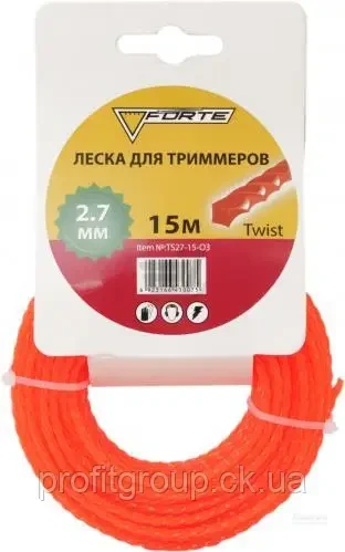 Косильна струна Forte 2,4 мм (15 м)