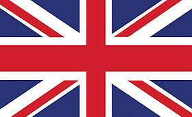 Над ліжком флізелінові фотошпалери в спальню Англія 254x184 см Прапор Великобританії (480V4)+клей