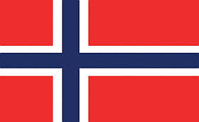 Флізелінові фотошпалери до спальні 416x254 см Прапор Норвегії (483VEXXXL)+клей