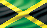 Флизелиновые фотообои для спальни 368x254 см 3D Развевающийся флаг Ямайки (492V8)+клей