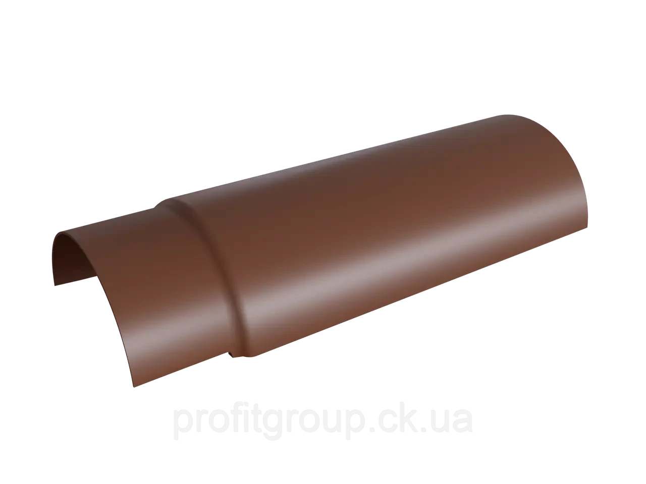Деталь спрощена реброва "FIBRODAH" коричнева (коньок)