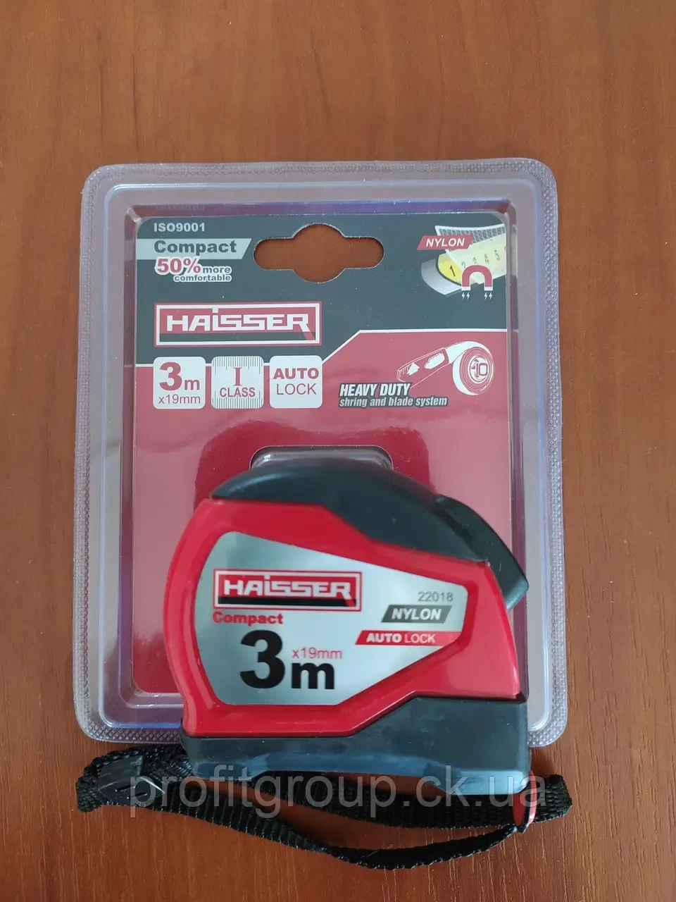 Рулетка Haisser Compact 3 м x 19 мм, фото 1