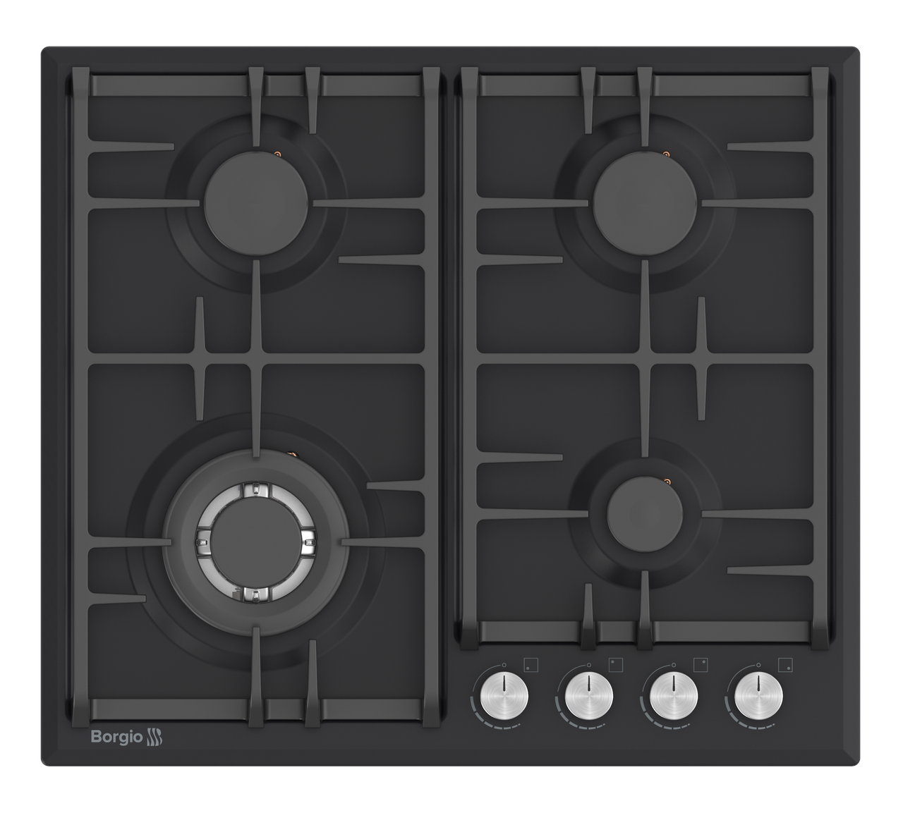 Варильна поверхня газова BORGIO DL 6342-11 Black Matt