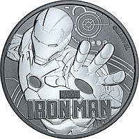 Серебряная монета 1oz Железный Человек 1 доллар 2018 Тувалу