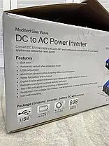 Інвертор напруги Tommatech MS-2500, 12V/220V, 2500W з модифікованою синусоїдою, фото 3