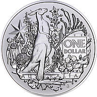 Срібна монета 1oz Герб Австралії 1 долар 2021 Австралія
