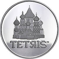 Срібна монета 1oz Tetris "Собор Василя Блаженного" 2 долара 2021 Ніуе