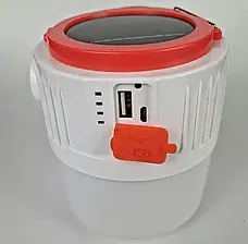 Кемпінгова світлодіодна лампа-ліхтар (42 світлодіода), Powerbank з сонячною панеллю і пультом, фото 5