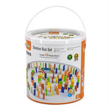 Дерев'яний ігровий набір Viga Toys Доміно, 116 деталей (51620), фото 3
