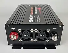 Інвертор, перетворювач напруги HOULI 12V на 220V 1500W/3000W чиста синусоїда, фото 4