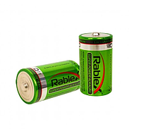 Батарейка RABLEX LR20 ALKALINE (ЗЕЛЕНАЯ) 24шт/уп