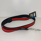 Повідок нейлоновий з полі-покриттям двокольоровий Довжина:1200мм Ширина:25мм, фото 2