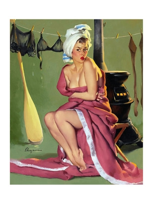 Листівка Pin-up. Blanket Coverage