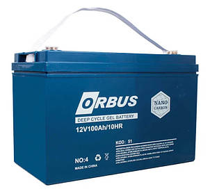 Акумуляторна батарея гелева ORBUS CG12100 12 V 100 Ah GEL, фото 1