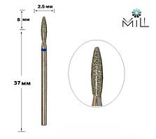 Насадка алмазна Полум'я 2.5 мм синя Mill