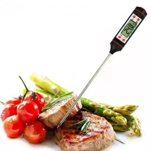 Термометр для вимірювання температури страв зі щупом цифровий (-50; +300°c), фото 1