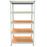 Металевий стелаж MRL-1800 ( 900x450) білий, фото 2