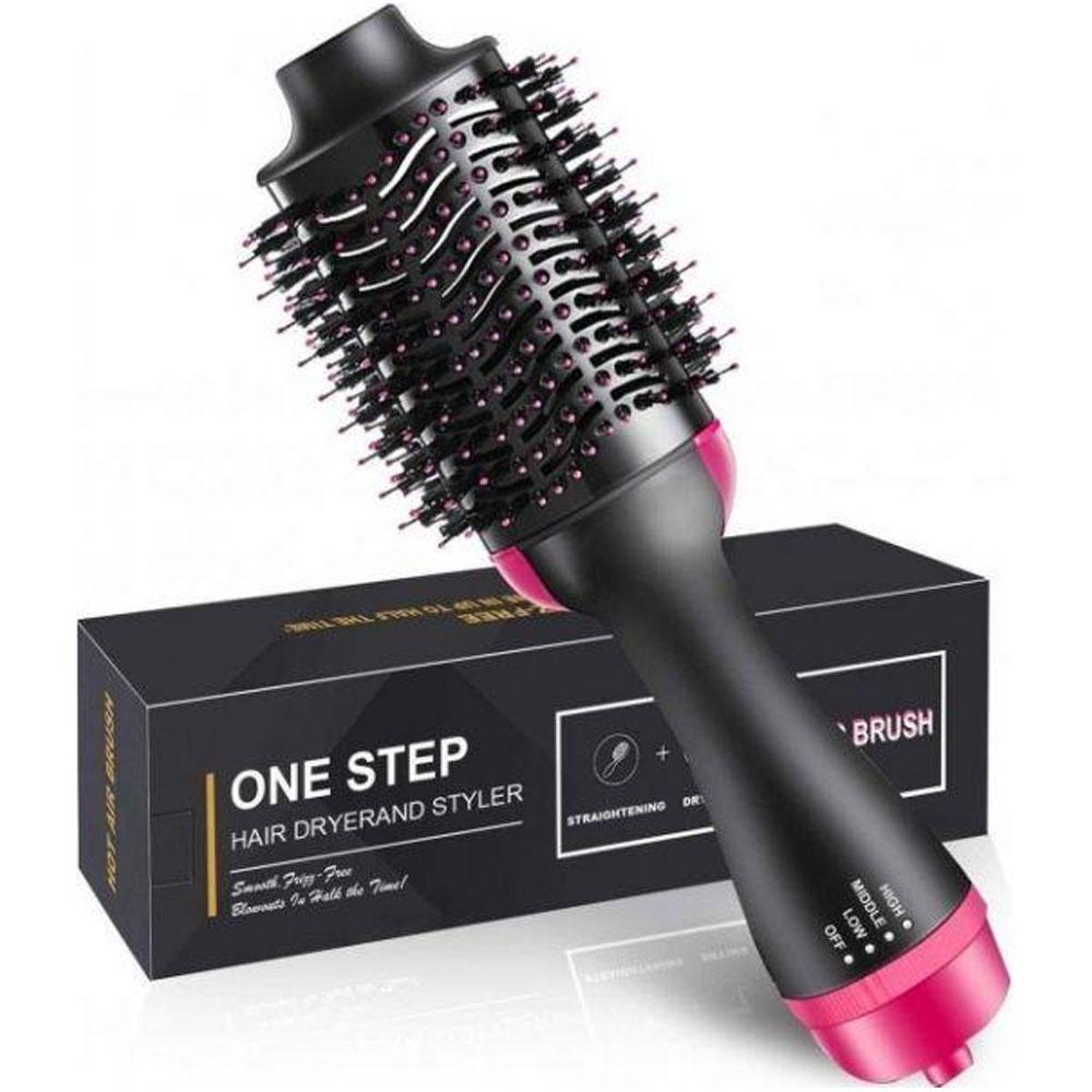 Фен щітка для волосся 3в1 One Step Hair Dryer, 1200Вт / Повітряний стайлер для укладання та сушіння волосся / Фен-гребінець