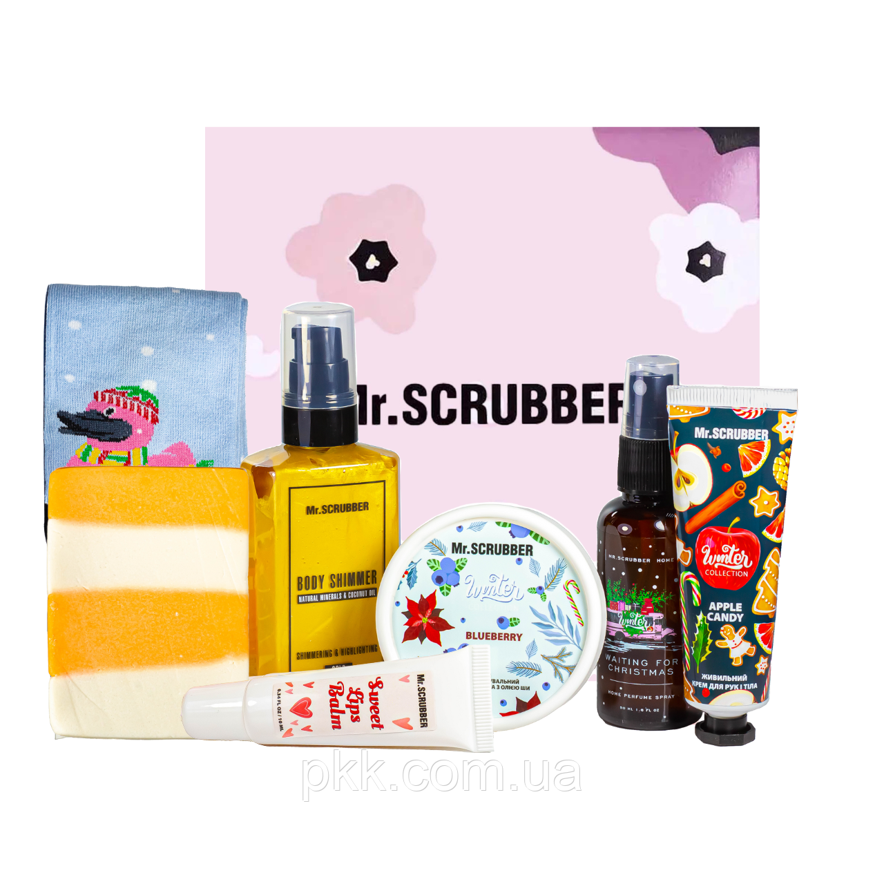 Подарунковий набір косметики Mr Scrubber Holiday mood із 8 продуктів