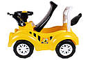 Дитяча машинка каталка, толокар Бджілка жовтий ТМ ТехноК 7198, фото 3