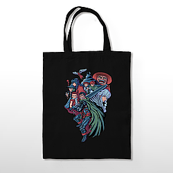 Чорна екосумка шопер бавовна Берсерк Гатс Berserk Guts BAG B G 002