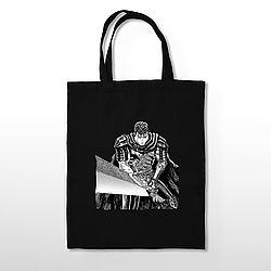 Чорна екосумка шопер бавовна Берсерк Гатс Berserk Guts BAG B G 004