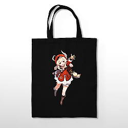 Чорна екосумка шопер бавовна Геншин Імпакт Клі Genshin Impact Klee BAG GК 76